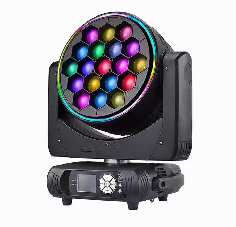 19pcs 40W RGBW 4in1 Bee Eye LED moving head ZOOM and Rotation light